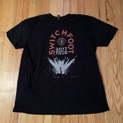 SWITCHFOOT 2017 WORLD TOUR CONCERT SHIRT 2XL ROCK BAND LIMITED EDITION - BLACK