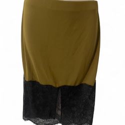 Size Small Midi Olive Green Skirt 