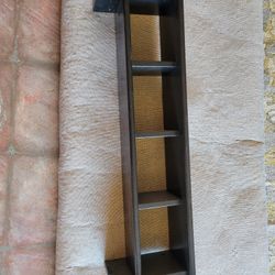 2 Black Wall Shelves 