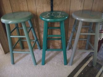 3 custom stools