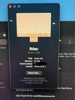 Apple iMac 24-inch M3 24GB 500gb
