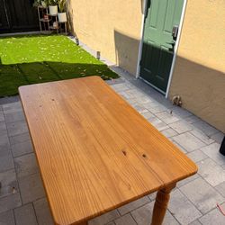 Wooden Dining Table with Chairs