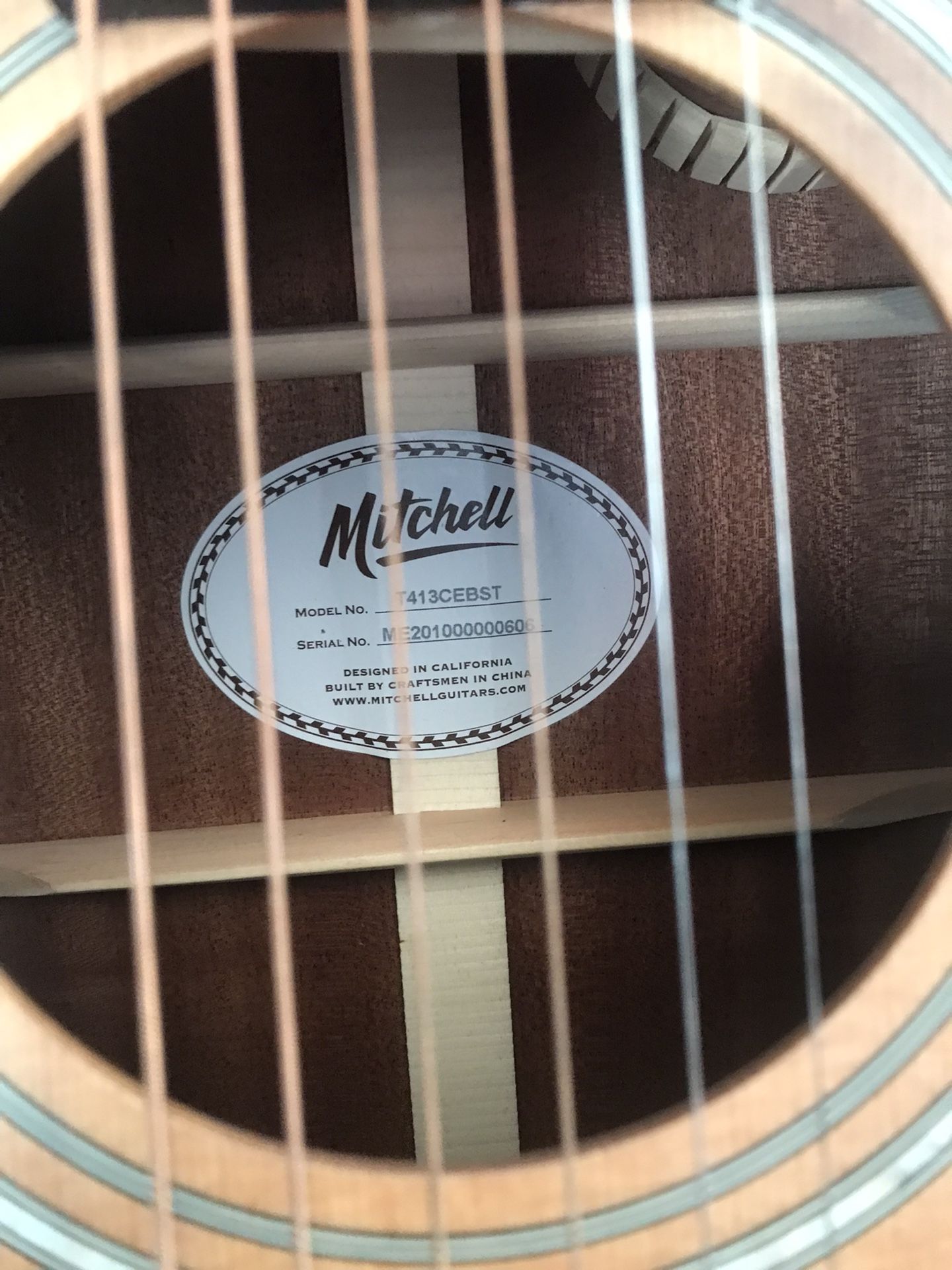 Solid Torrified Spruce Top Acoustic Electric Guitar Mitchell