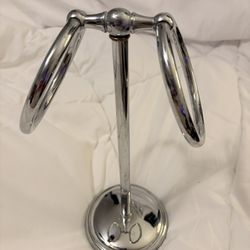 Silver Bathroom Hand Towel Holder