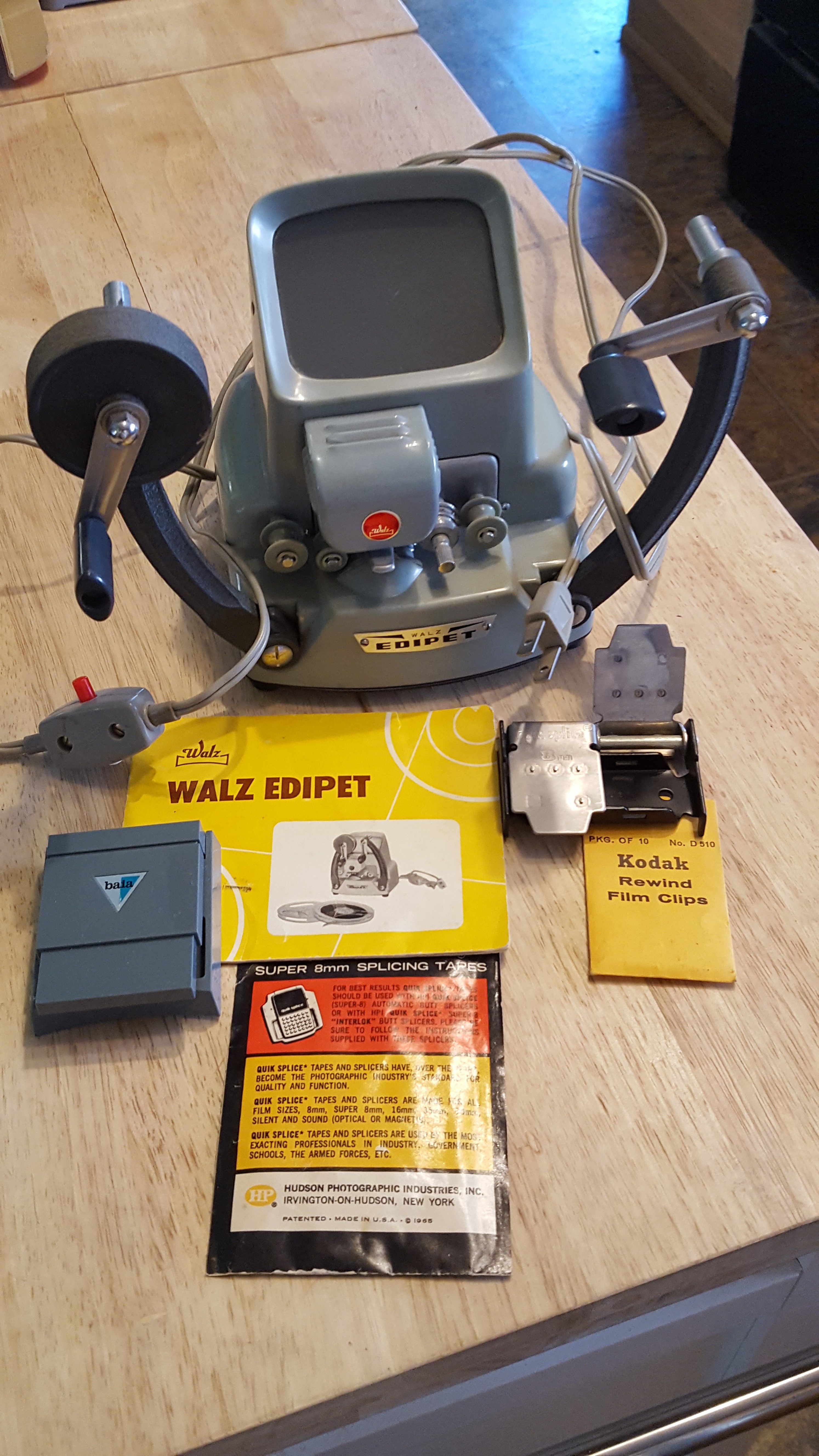 Walz Edipet 8mm film editor
