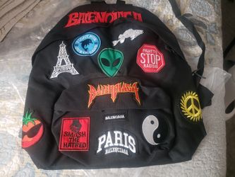 Balenciaga explore backpack with animation patches