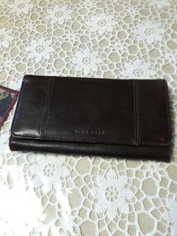 Nine west wallet dark brown