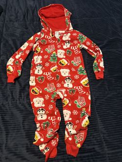 Boys Christmas pajama Onesie