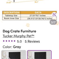 "FREE" DOUBLE SIDED DOG CRATE
