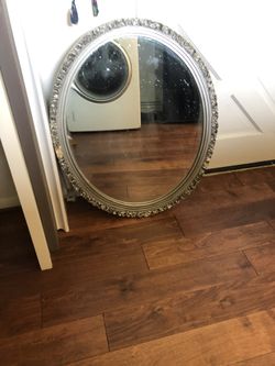 Antique bathroom mirror with opening and blade drop!