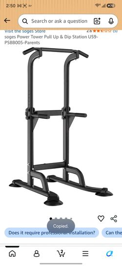 Soges Power Tower Pull Up & Dip Station