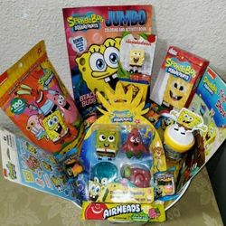SPONGEBOB GIFT BASKET. ( PICK UP IN MODESTO.)