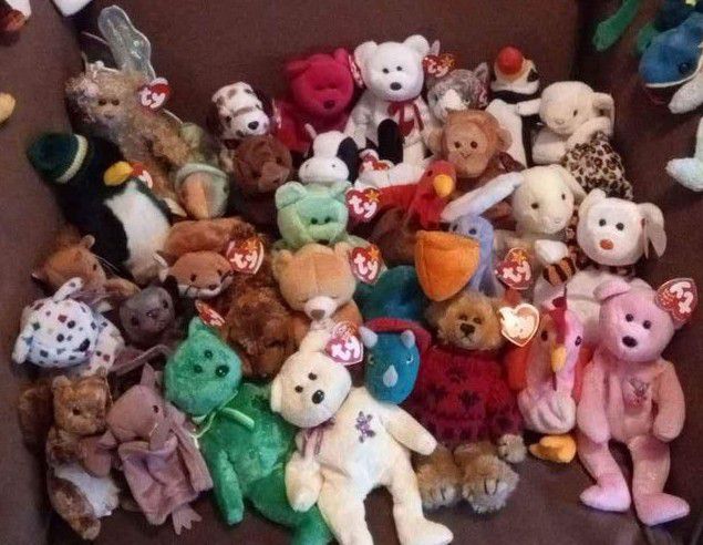 Vintage From The 90s Beanie Babys With Error Tags