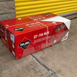 Mobile Tablesaw 7in Blade Included Rubi Saw Machine And table 