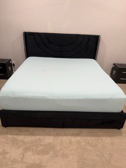Black King Bed Frame