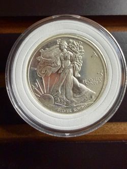 Walking Liberty inspired design 1/2 troy ounce .999 fine silver round