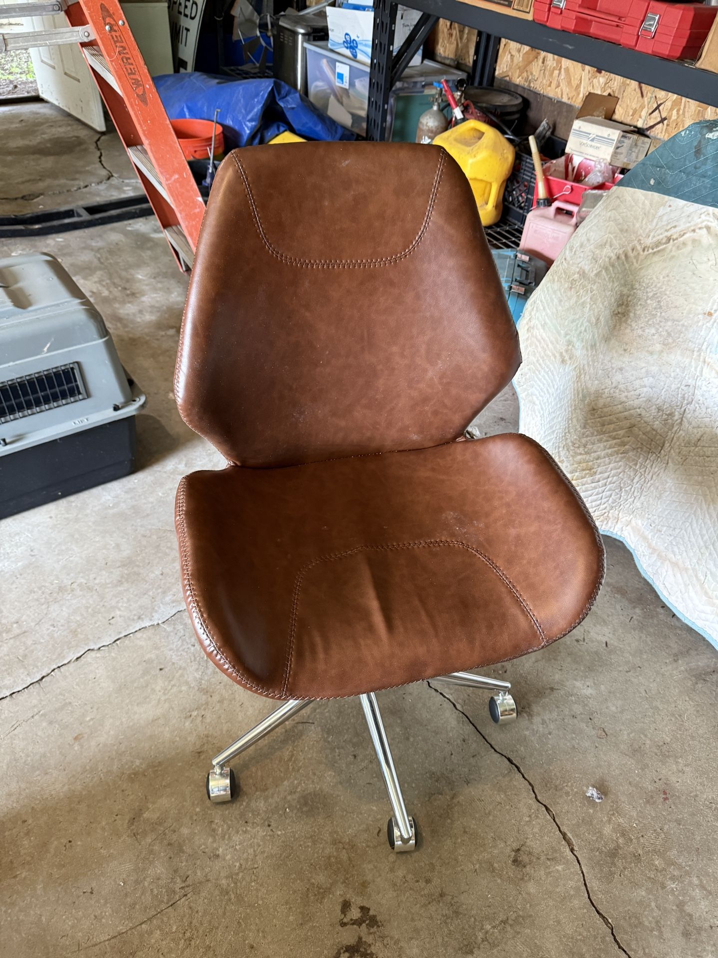 Brown Leather Office Chair