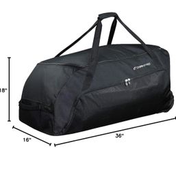 CHAMPRO SPORTS Jumbo All Purpose Equipment Bag Wheels Player Sports Baseball Team Bag 36" x 16" x 18"