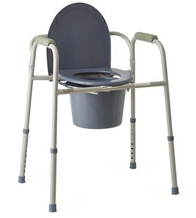 Medline Steel 3-1 Bedside Commode (300lbs)
