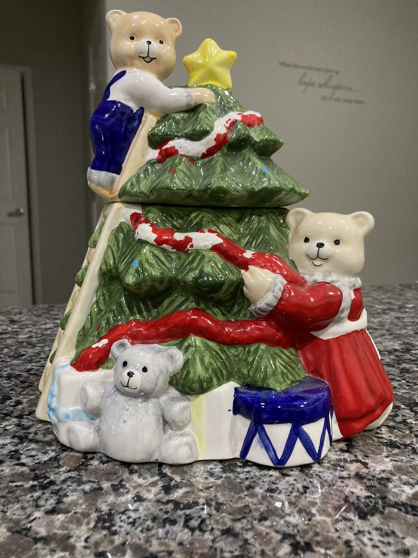 Bear cookie jar by Fitz and Floyd