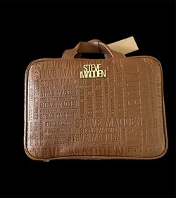 Brown STEVE MADDEN COSMETIC BAG