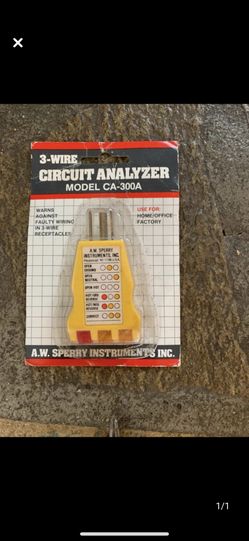 A W Sperry Circut Tester