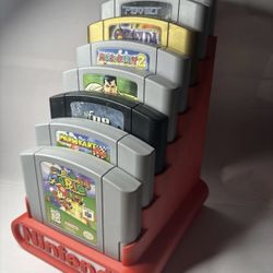 N64 Game Display Stand Holds 8 Games