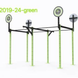 Suspension Trainer Rack With Wall Balls Targets For Commercial Gyms