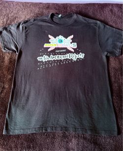All American Rejects Aspen House Party 5 black tee large NWOT 29” tall 21” wide