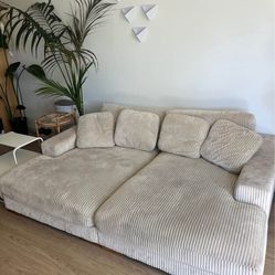 Beige super comfy beige sofa