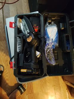 Bomves Cordless Mini Chainsaw 6 inch 24 Volt 