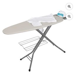 Better Homes & Gardens Wide‑Top Ironing Board – 47" x 38", Adjustable Height, Steel Frame, Built‑In Iron Rest and Clothes Rack, Non‑Slip Feet, Grey
