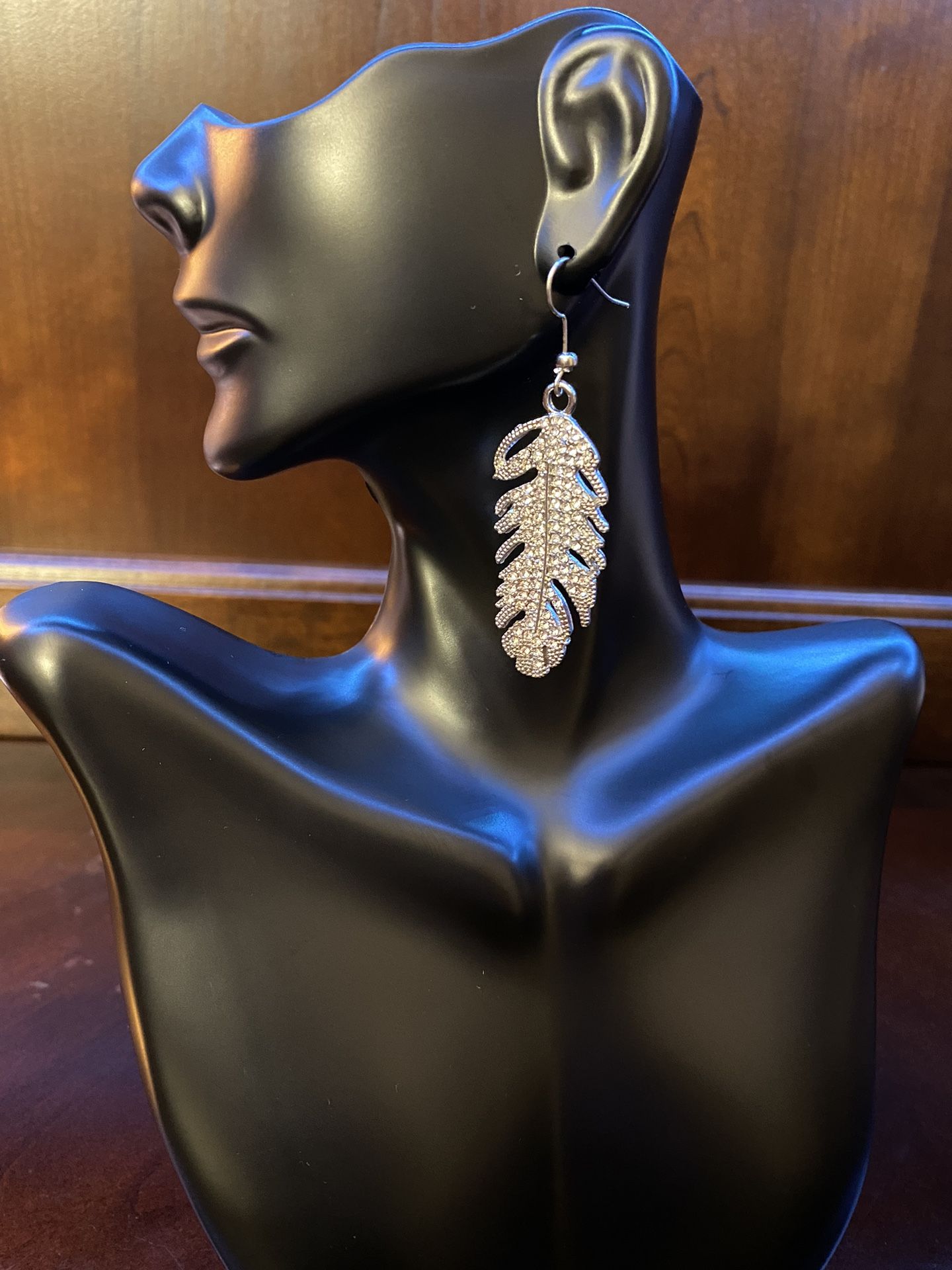 Silver Leaf Fashion Earrings