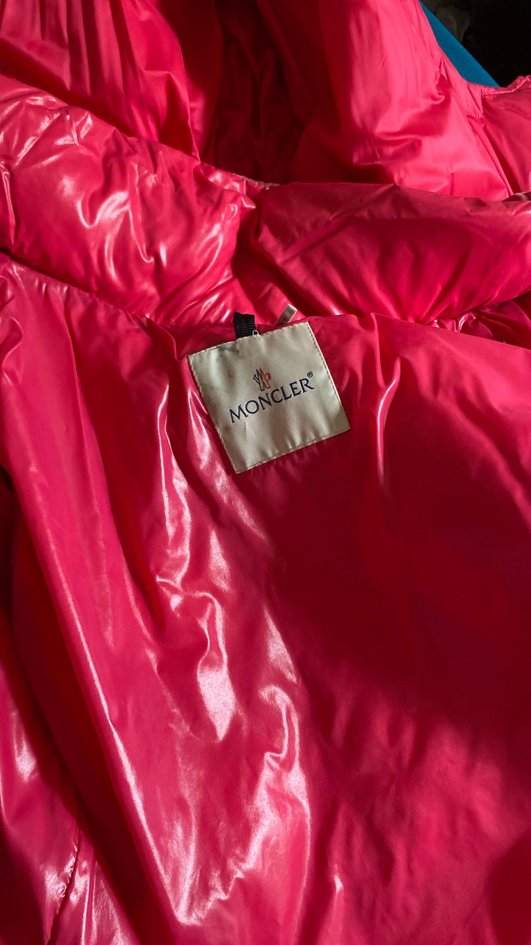 Red Velvet Moncler coat