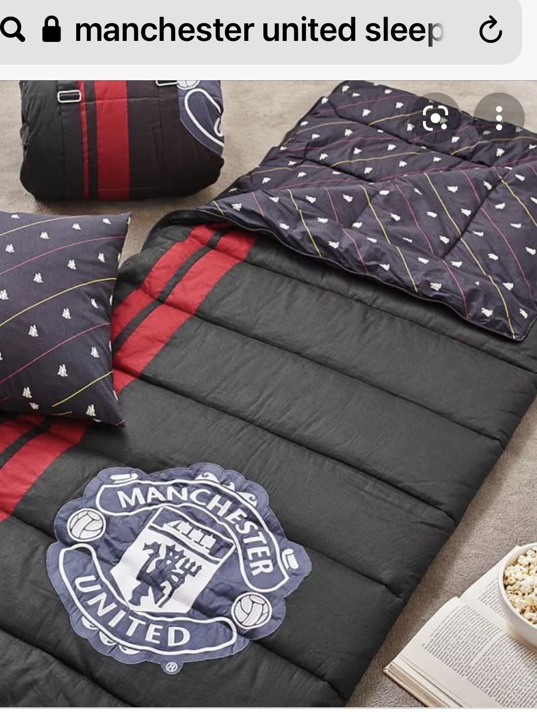Soccer Sports Soccer Manchester United Official gear Sleeping Bag