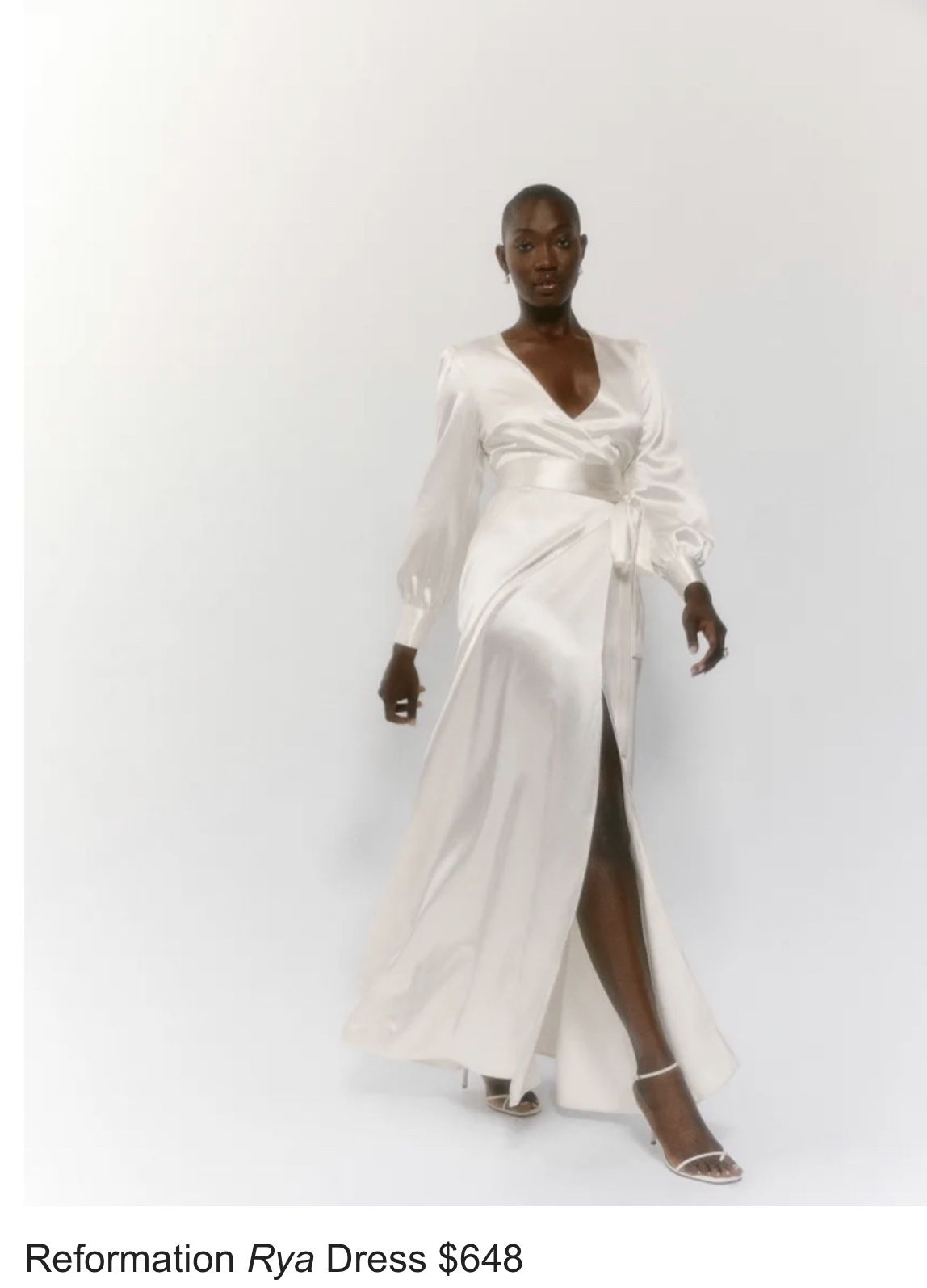 Reformation Satin Wedding Dress