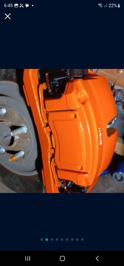 Calipers PAINTED TO MATCH CAR COLOR/ OR ANY COLOR YOU LIKE.