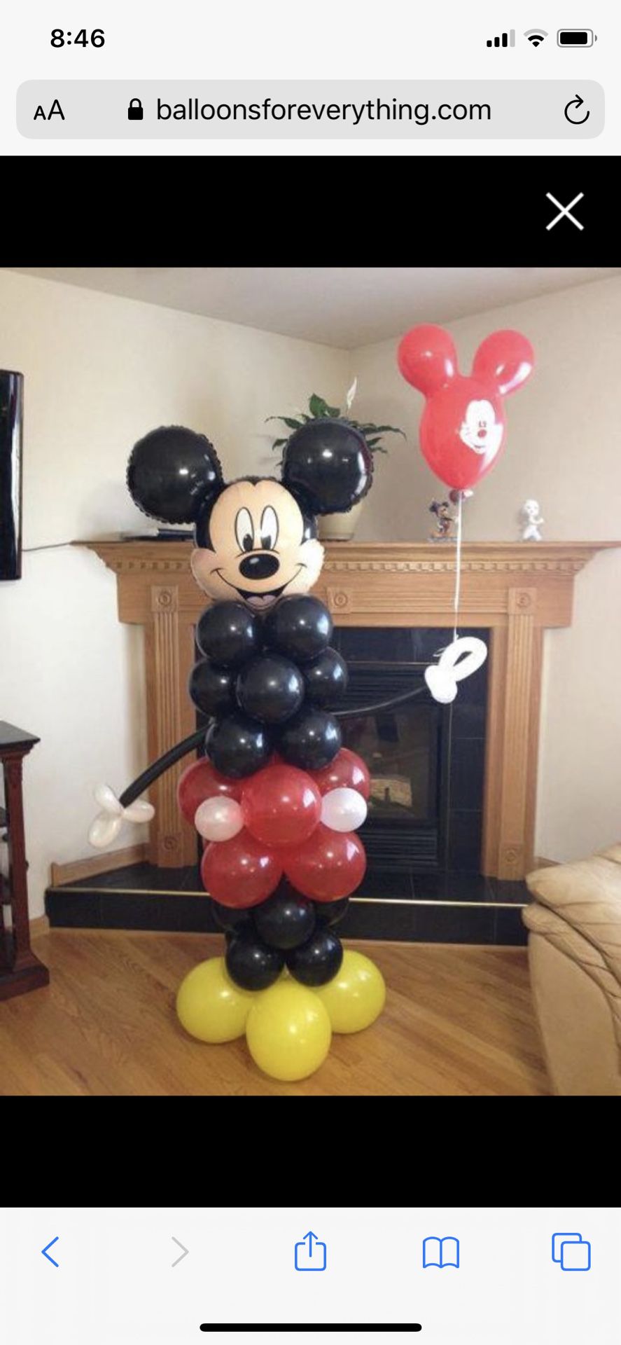 Mickey Mouse Balloon Sculpture