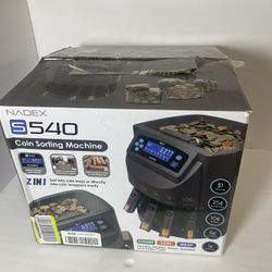 Nadex S540  Coin Counter Sorter and Wrapper