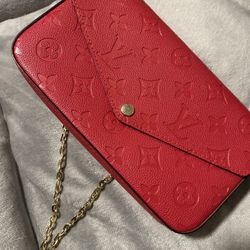 Louise Vuitton Red Purse
