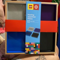 Lego nesting appetizer plates