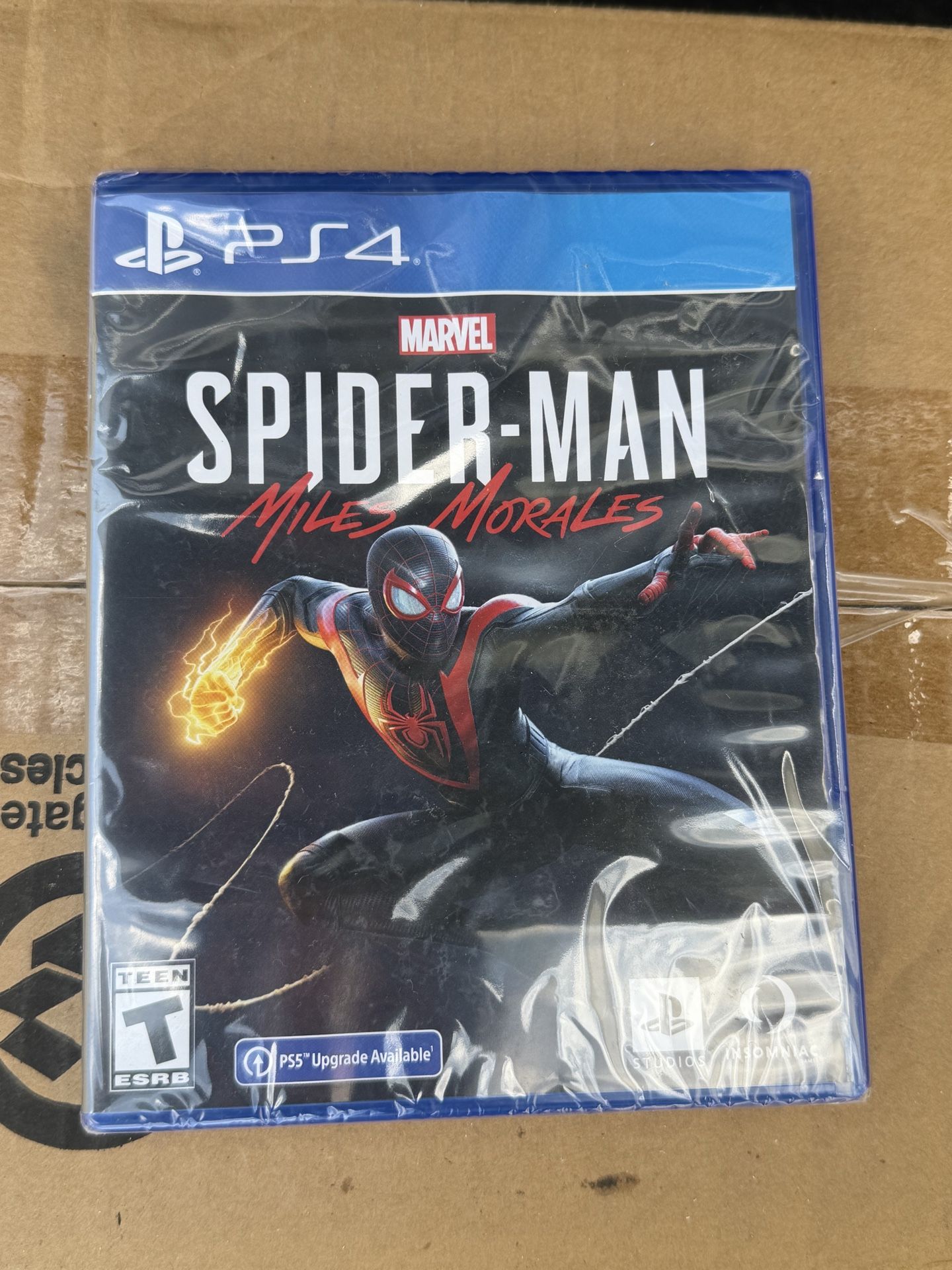 PS4 Marvel Spiderman Video Game new in package