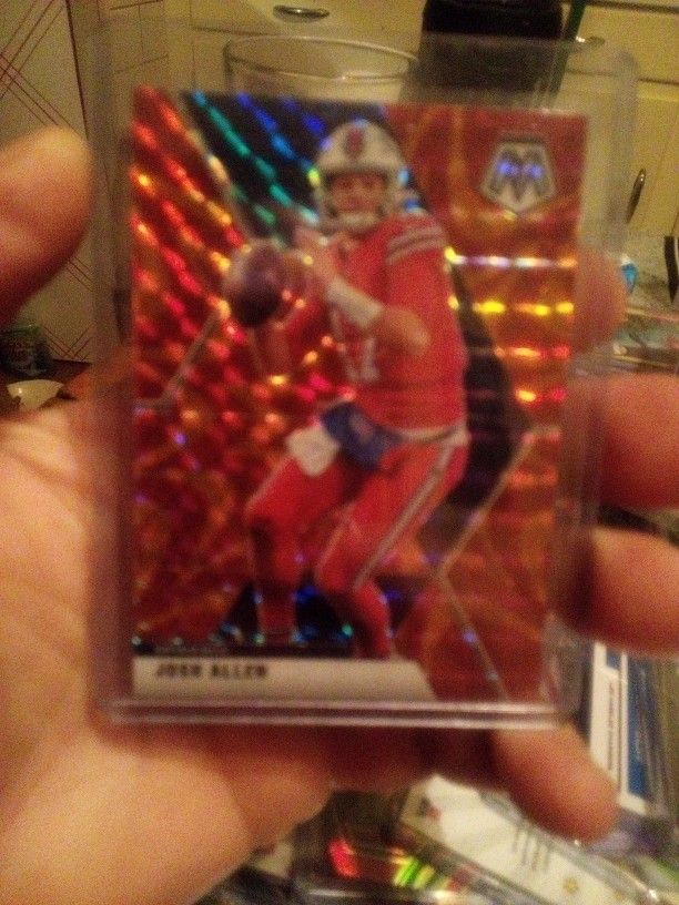 2020 Panini Mosaic Choice Red Fusion Prizm Josh Allen #26