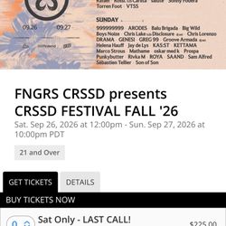 2 day crssd ticket