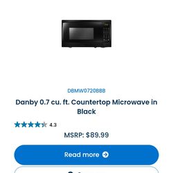 Danby microwave $40 89.99 store