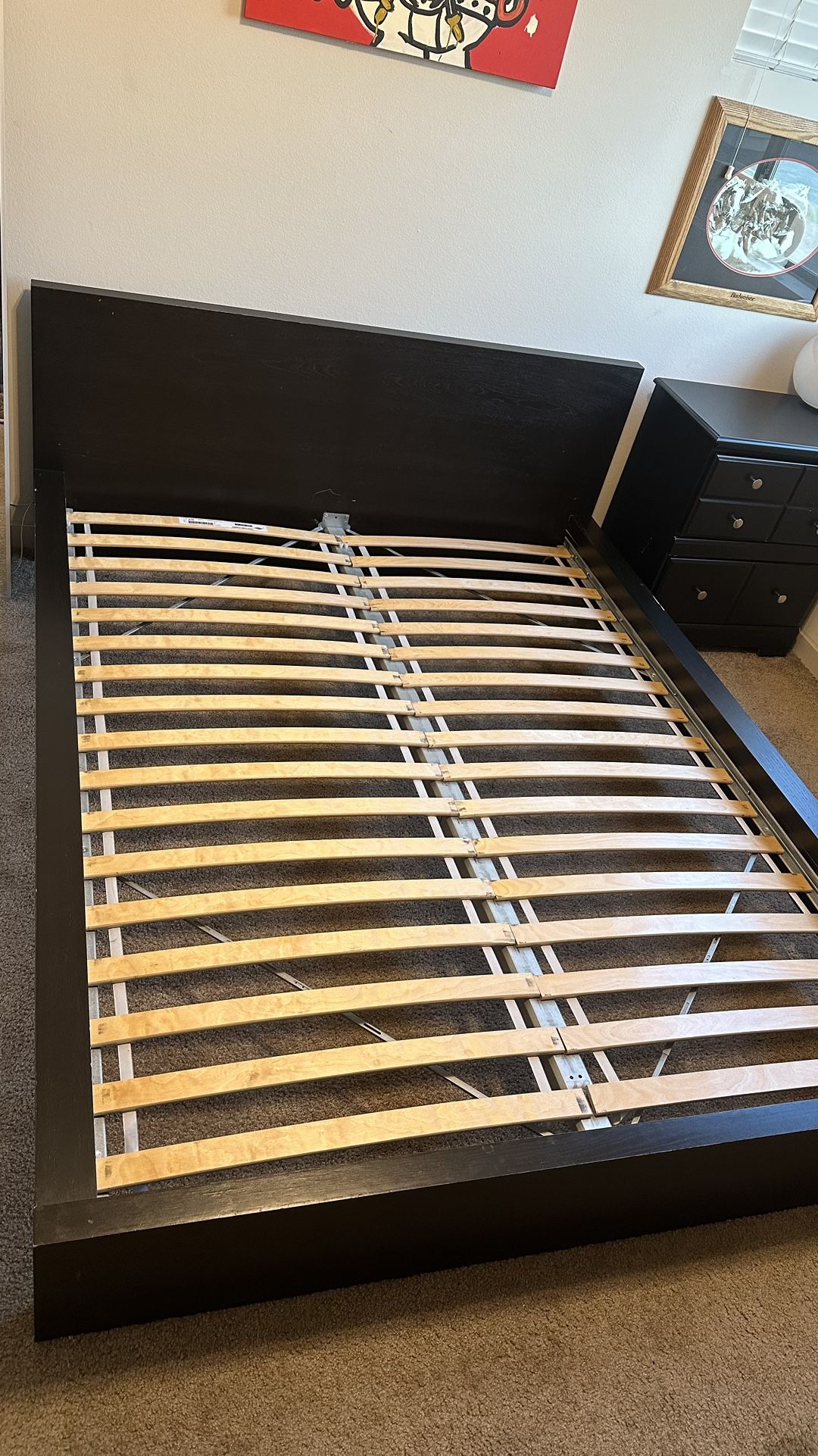 MALM IKEA QUEEN BED FRAME BLACK for Sale in Phoenix, AZ OfferUp