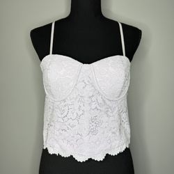 Francesca's Collections  Lace Bandeau with Floral Detailing
