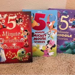 New 5-Minute Christmas Snuggle Mickey Mouse Bedtime Stories Kids