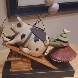 Williraye Studio “When Pigs Fly" 2004 County Fair Series Pig Hen Chicks Corn