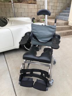 RAZ AT shower chair and commode with upgraded comfort armrests